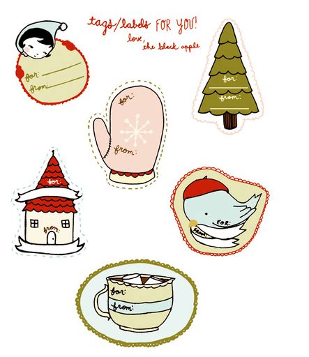 Free & Not Naff Christmas Gift Labels / Tags - U-handblog