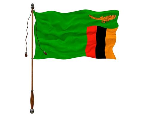 Premium Photo | National flag of zambia background with flag of zambia