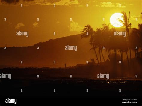 Poipu Beach sunset, near the Sheraton Kauai Resort Stock Photo - Alamy