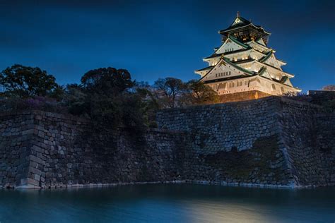 Download Osaka Castle Night View Wallpaper | Wallpapers.com