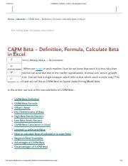 CAPM Beta - Definition Formula Calculate Beta in Excel.pdf - 11/29/2016 CAPM Beta ­ Definition ...