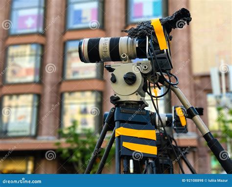 Camcorder Professional Video Equipment Editorial Stock Photo - Image of definition, event: 92108898