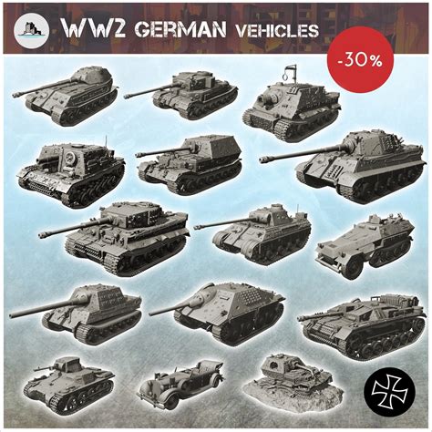 FULL PACK German WW2 Vehicles STL 3D Printing World War Two - Etsy