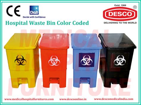 Medical Waste Bin Colors Chart