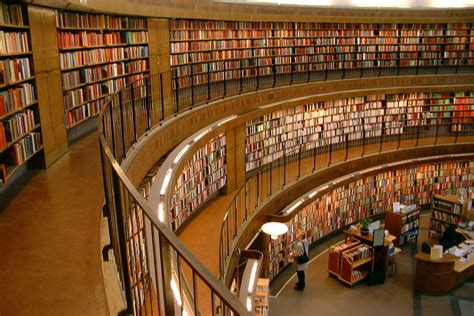 The Magic of Libraries: Interior View of Stockholm Public Library