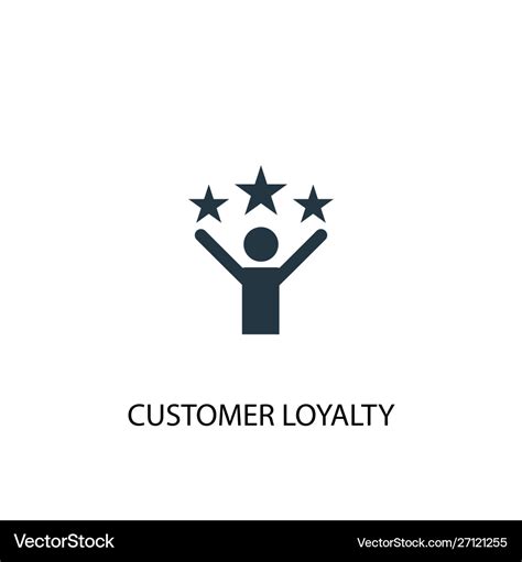 Customer loyalty icon simple element Royalty Free Vector