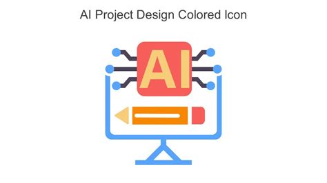 AI Project Design Colored Icon In Powerpoint Pptx Png And Editable Eps Format