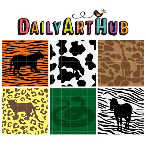 Animal Skins Clip Art Set – Daily Art Hub // Graphics, Alphabets & SVG