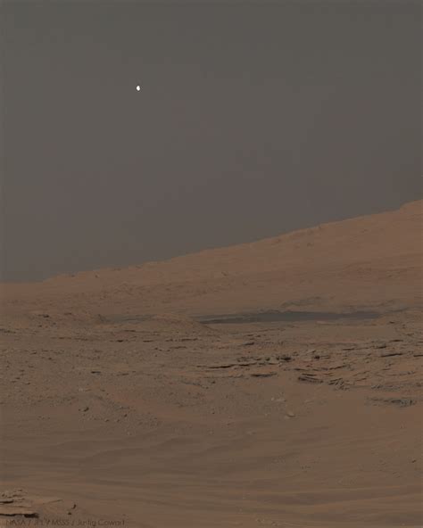 Tiny moon Phobos seen from Mars surface. : r/space