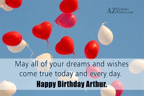 Happy Birthday Arthur - AZBirthdayWishes.com