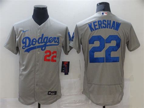Men Los Angeles Dodgers 22 Kershaw Grey Elite 2021 Nike MLB Jersey on sale,for Cheap,wholesale ...
