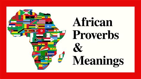 African proverbs and their meaning movie - MoheeqaCleo