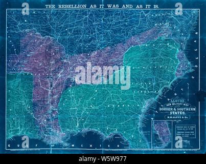 Lloyd's new military map of the border & southern states , Confederate ...