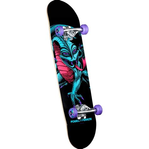 Powell Peralta Black Light Cab Dragon Purple Skateboard Complete | evo