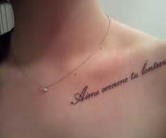 French Word Quotes Tattoo Designs