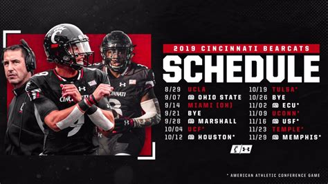 Looking ahead: 2019 Bearcats football schedule | Republic of Cincinnati