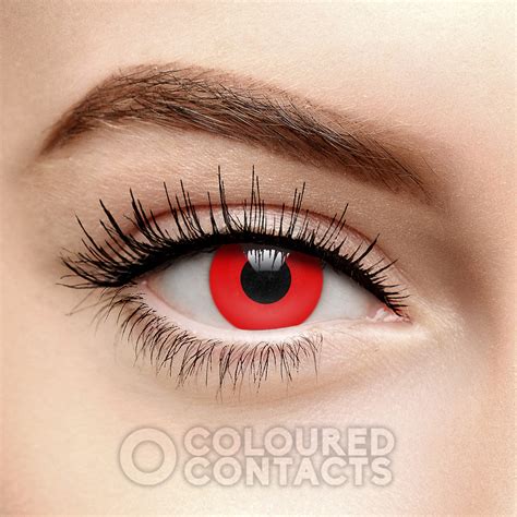 Red Blood Halloween Daily Coloured Contacts, Scary Vampire Lens