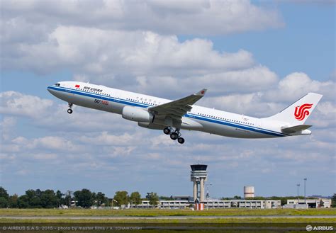 50th A330 for Air China successfully completes maiden flight. The 50th A330