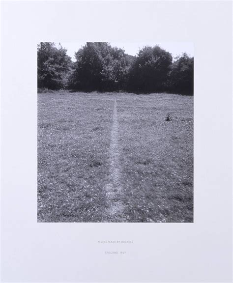 Richard Long’s A line made by walking | Richard long, Land art, Conceptual art