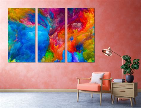 Abstract Clouds Wall Art Abstract Canvas Abstract Print | Etsy