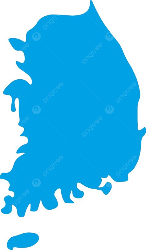 Map Of South Korea Atlas Silhouette Flat Vector, Atlas, Silhouette ...