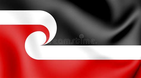 Tino Rangatiratanga Flag of Maori Sovereignty Movement. Stock Illustration - Illustration of ...