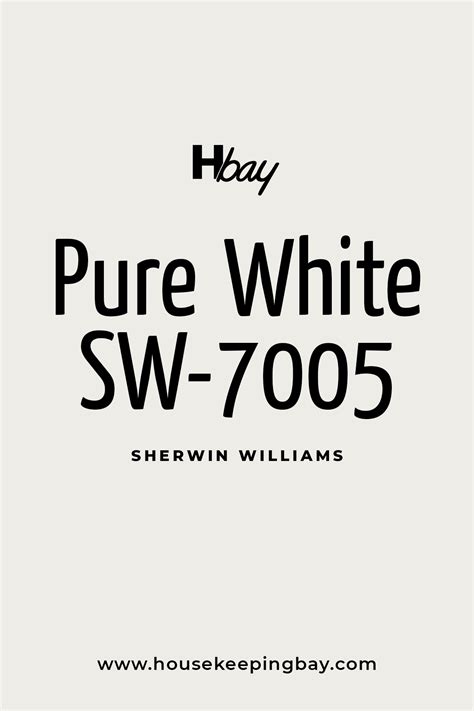 Pure White SW 7005 Sherwin Williams | White paint colors sherwin williams, Sherwin williams ...