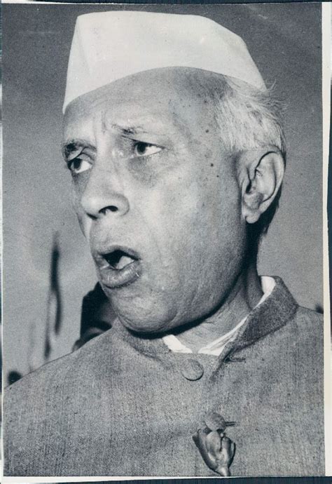 Portrait of Indian Prime Minister Jawaharlal Nehru - 1958 - Old Indian ...