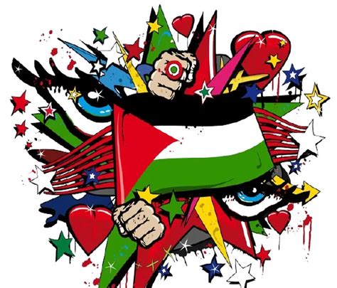 Graffiti Of Flags 13 Palestine Gaza Graffiti Painting by Walker Cook | Fine Art America