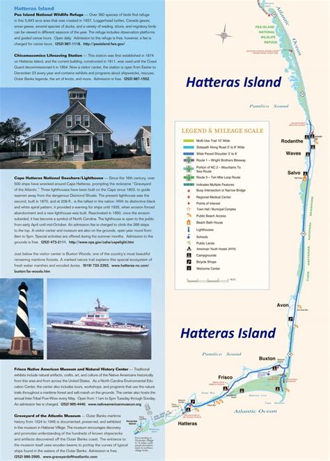 Hatteras Island Tourist Map - Ontheworldmap.com