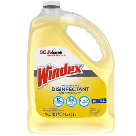 SC Johnson Windex® 682265 1 Gallon Multi-Surface Disinfectant / Sanitizer