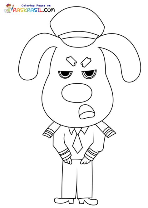 Sheriff Labrador Coloring Pages