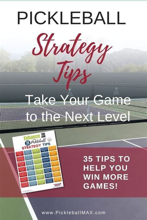 Pickleball Strategy Tips PDF (Instant Download) | Pickleball, Strategies, Play to learn