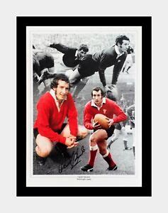 Signed and framed Gareth Edwards Wales Rugby photo | eBay