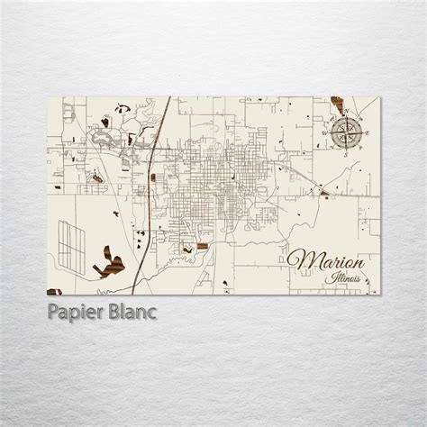 Marion, Illinois Street Map – Fire & Pine