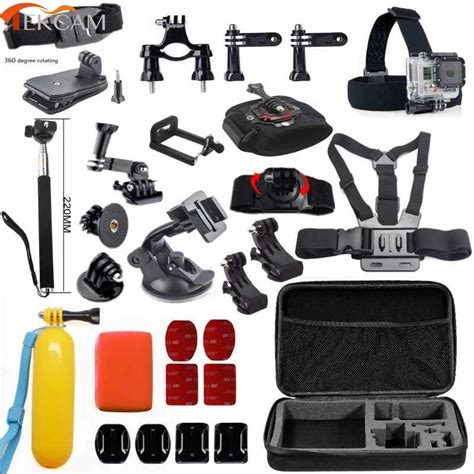 Tekcam accessories set for gopro hero 6 for gopro Hero 5 hero5 session hero4 xiaomi yi 4k+ SJCAM ...