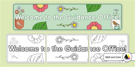 Welcome to the Guidance Office Banner (teacher made)