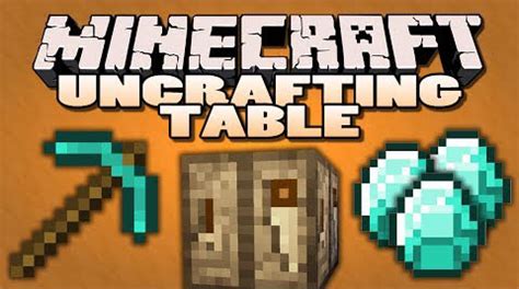 Uncrafting Table Mod 1.12.2/1.12 (Reverse Crafting) - Minecraft 1.14.3