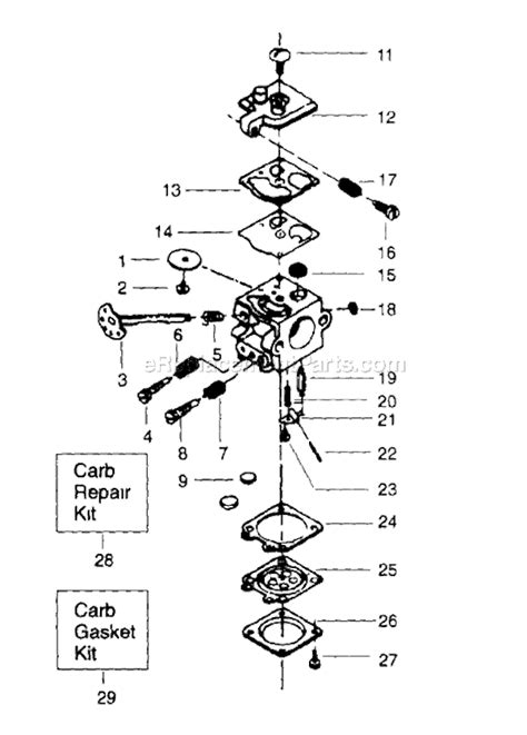 Poulan Chainsaw Carburetor Diagram