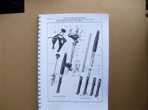 BSA B31,B32,B33,B34 PARTS BOOK 1954-57 S/ ARM + RIGID COMPETITION AND ...