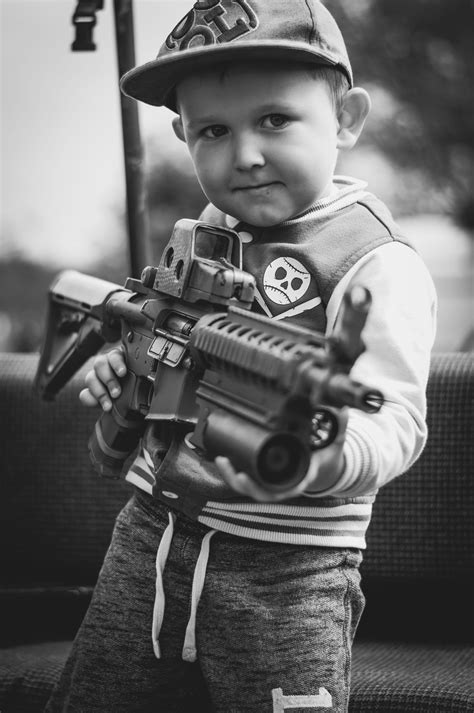 Free download | HD wallpaper: boy, child, portrait, military, weapon, rifle, shoot, excel ...