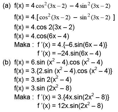 Turunan Fungsi Trigonometri