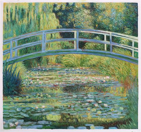 Monet Bridge Painting, The Japanese Bridge 1 - Claude Monet Paintings, Located about eight miles ...