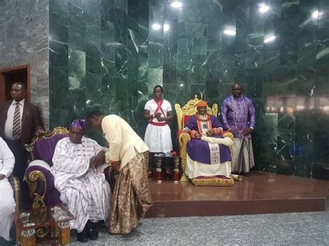 Obasanjo Visits Olu Of Warri At His Palace(photos) - Politics - Nigeria