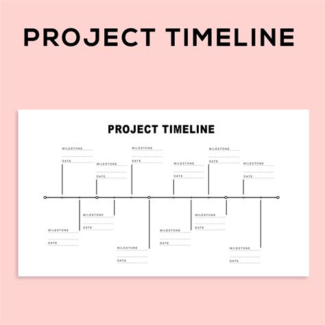 Use this project timeline chart template to mark your project milestone ...