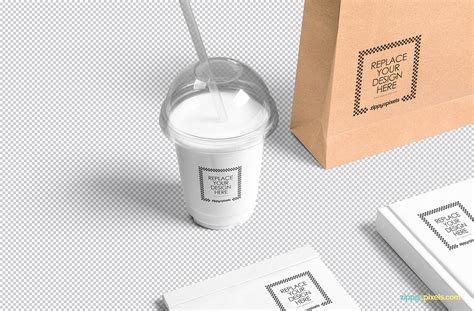 Free Transparent Plastic Cup Mockup Scene :: Behance