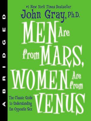 Men Are from Mars, Women Are from Venus by John Gray · OverDrive ...