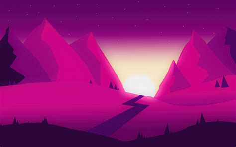 3840x2400 Pink Mountains 5k 4K ,HD 4k Wallpapers,Images,Backgrounds ...