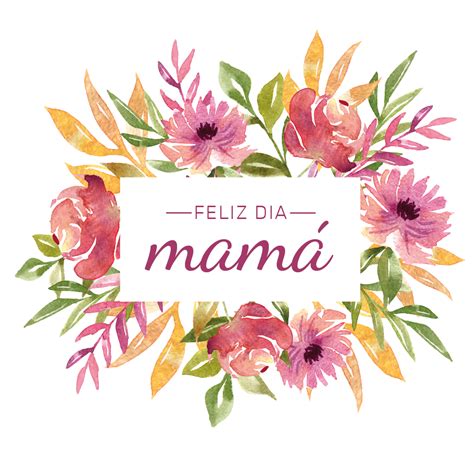 Mamá Flores Watercolor - Cartel en Vinilo día de la madre