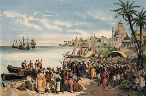 The arrival of Vasco Da Gama at CalicutThe arrival of Vasco Da Gama at ...